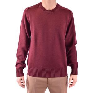 Paolo Pecora Knit Round Neck Longsleeve Men bordeaux Sweaters & Knitwear